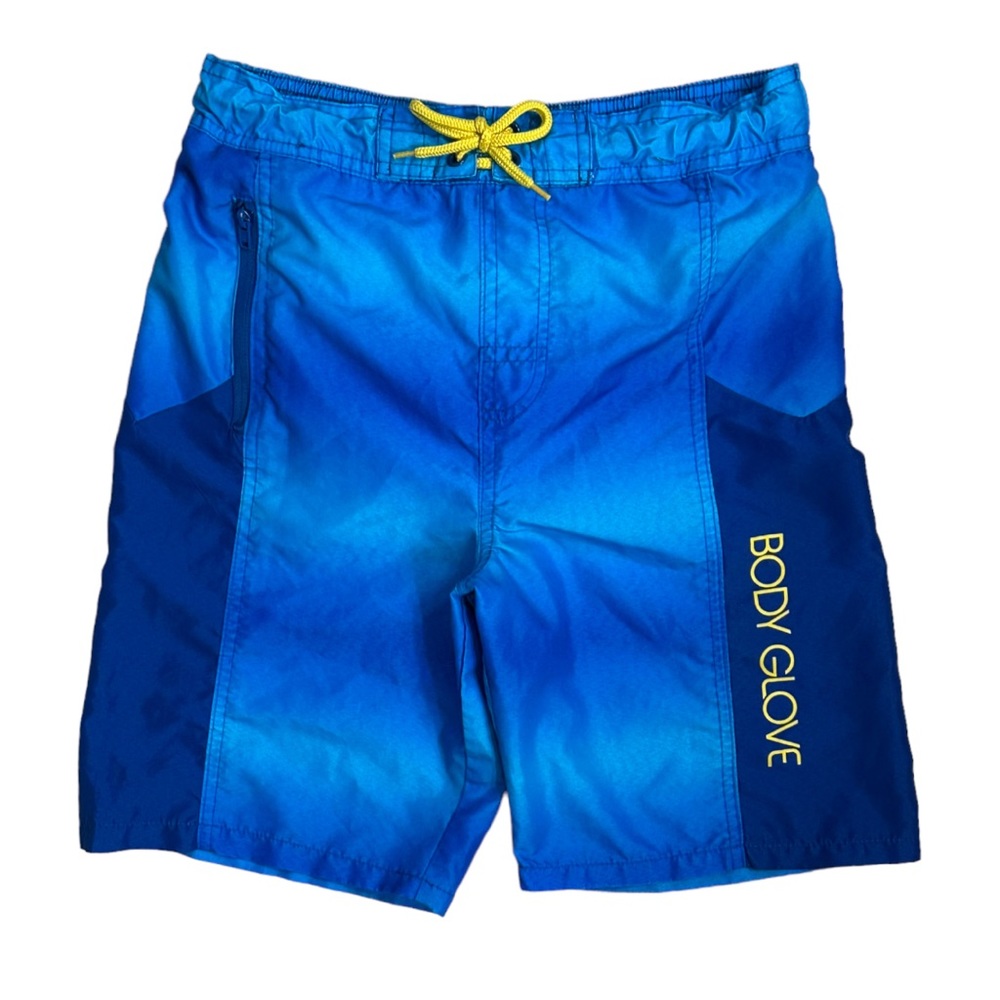 Body Glove Boy’s Blue Gradient UPF 50+ Swim Trunk Board Shorts EUC